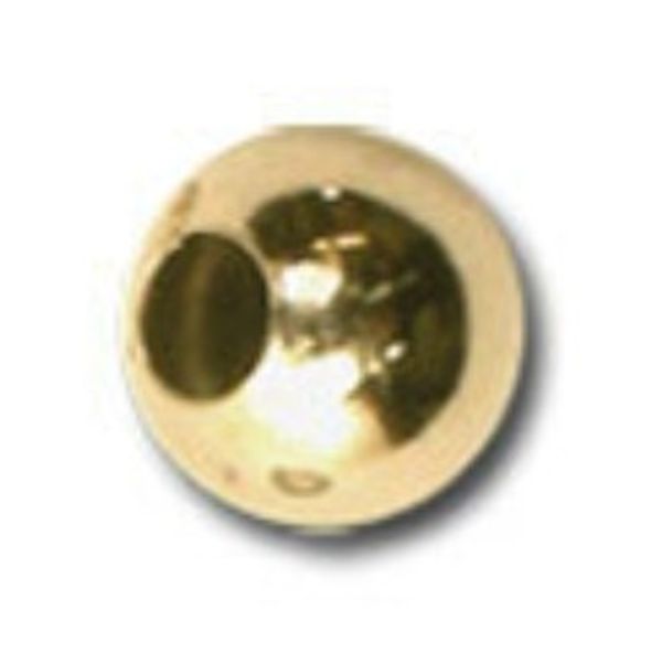 Бусины металл ⌀3.5 мм, 50 шт, №01 золото, Zlatka DC-041