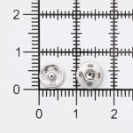 Кнопка пришивная металл ⌀7.0 мм, никель, 36 шт