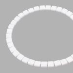 Бусины пластик 6х6х3 мм, 50 г, с двойным отверстием, плоский квадрат, 16 белый, Astra&Craft 7429