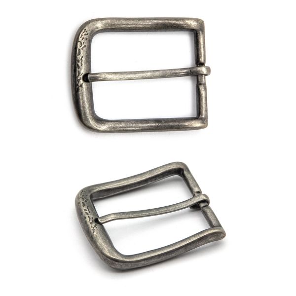 Пряжка ременная металл 40 мм ч, никель серебро, металл, 2 шт, BIG
