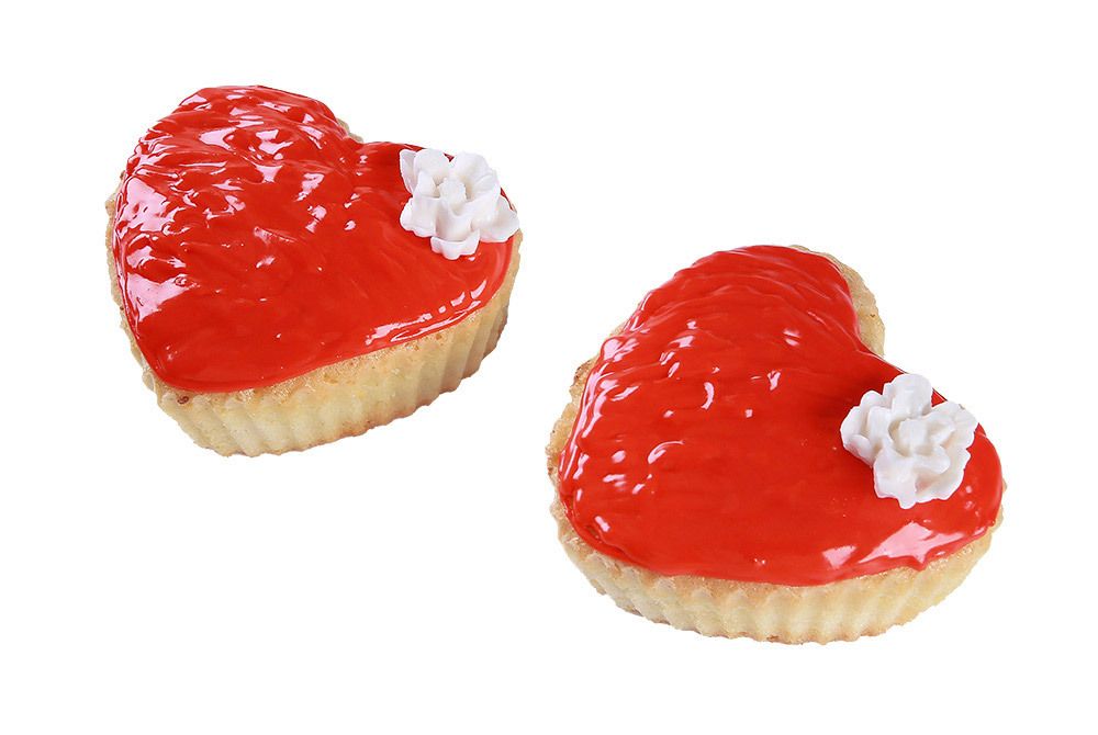 Форма силиконовая для пирожных 7х7х3.2 см, 6 шт, сердце, S-Chief SPC-0327