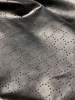 Кожа искусственная с перфорацией (ткань) 240 г/м², 143 см, цв.01 черный, 24.5м, M09921 /TOS/