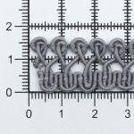 Тесьма отделочная вязаная 15 мм, 10 м, (св.серый)