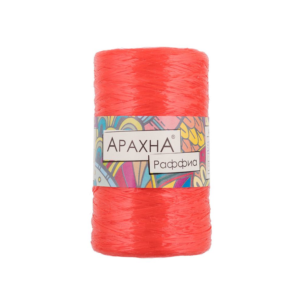 Пряжа Arachna Raffia / уп.5 мот. по 50г, 200м, 06 алый