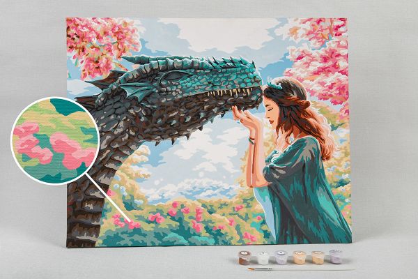 Картина по номерам Фрея, Принцесса драконов, 50х40 см