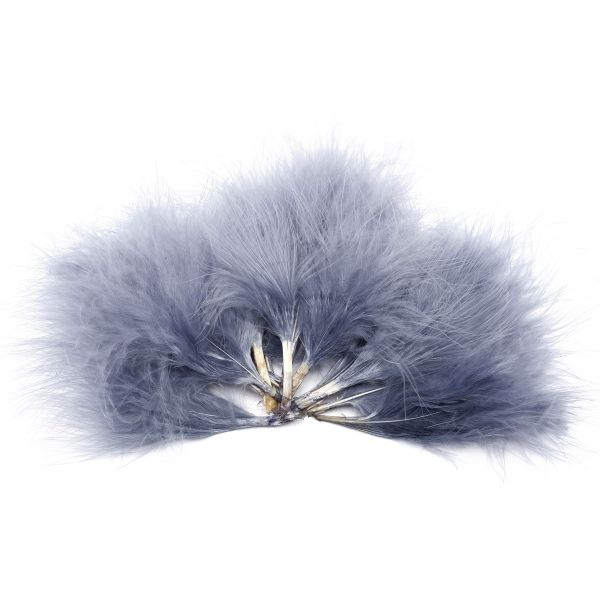 Перья декоративные 5-10см, 25 шт, H-46 серый