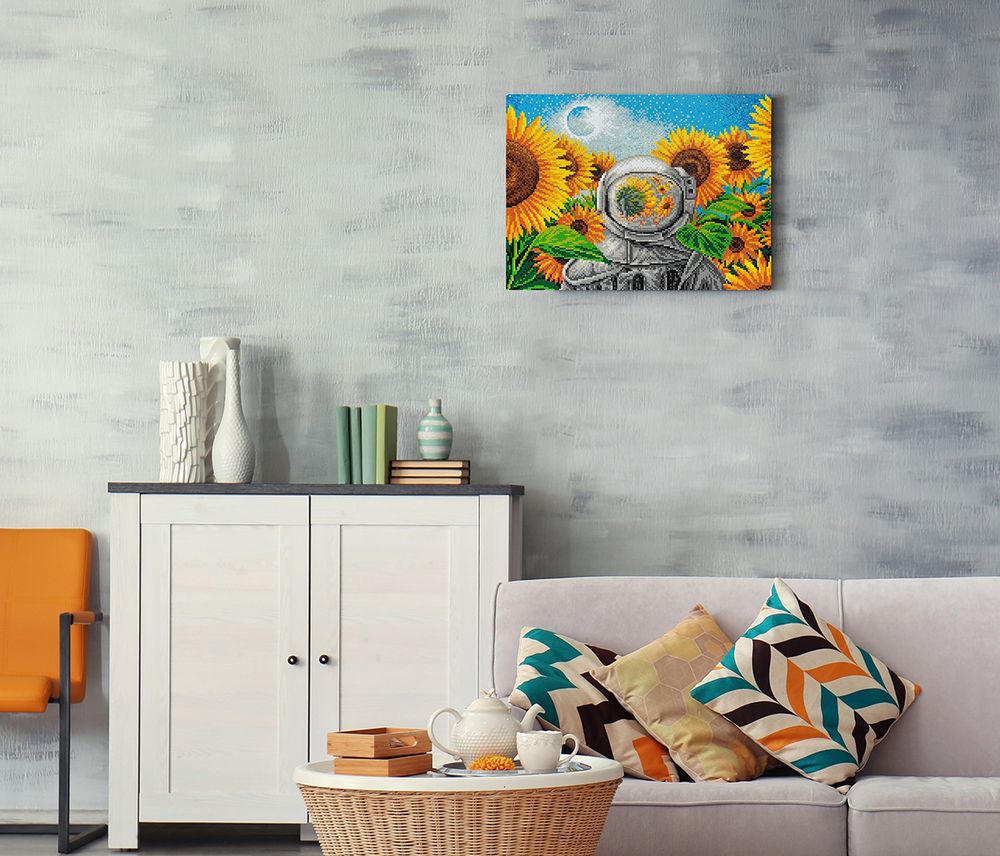 Алмазная (кристальная) мозаика Фрея ALPD-174, на подрамнике Космические сны, 40х30 см