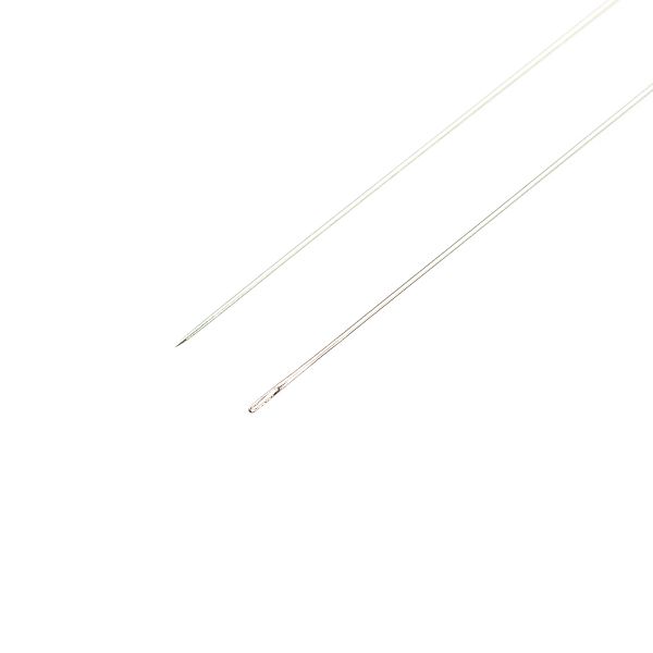 Иглы ручные для бисера/бусин супердлинные №12 0,35мм, длина 115мм, 5 шт, Pony