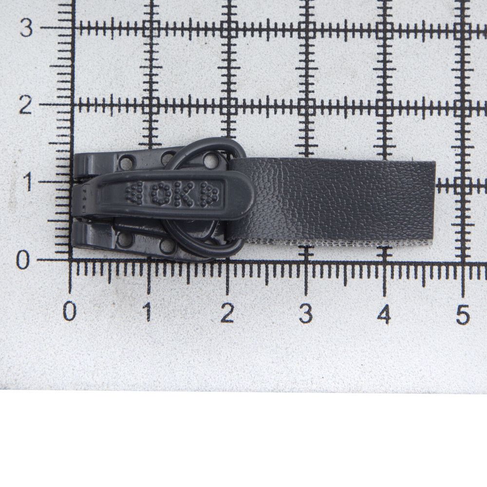 Крючок шубный PQ 45 мм, серый, PQ5208, 5 шт