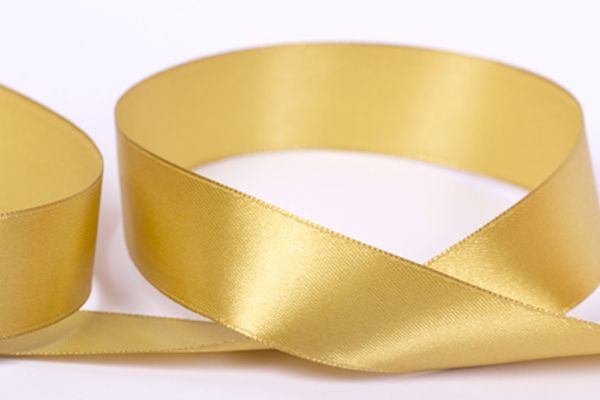 Лента атласная 1-сторонняя 25.0 мм / 33±2 метра, №148 горчичный, в термоплёнке, Gamma