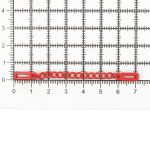 Вешалка-цепочка для одежды 70х5 мм, металл, красный глянец, 10 шт, ГДЖ1514