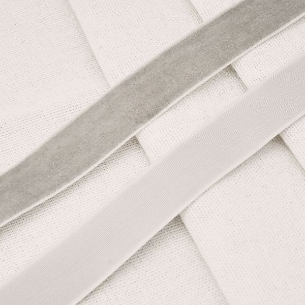 Лента бархатная (тесьма) 20.0 мм / 32.9±2 метров, 0081-1901, 182 серый