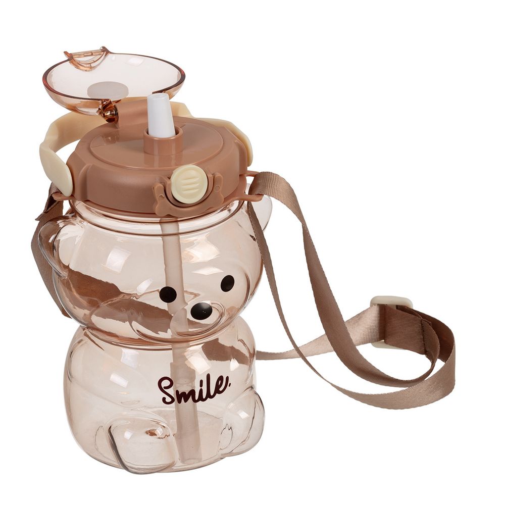 Бутылка пластиковая 1000 мл, 19х11 см, №02 коричневый, Lol&Pop LLP-008