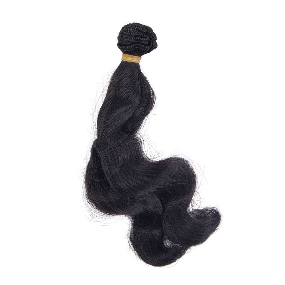 Трессы для кукол 15 см, 100 см, 22 г, 17 черный кофе, HobbyBe HAR-13