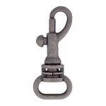 Карабин металл 10.0 мм (14х32 мм), цв.чер.никель, 20 шт