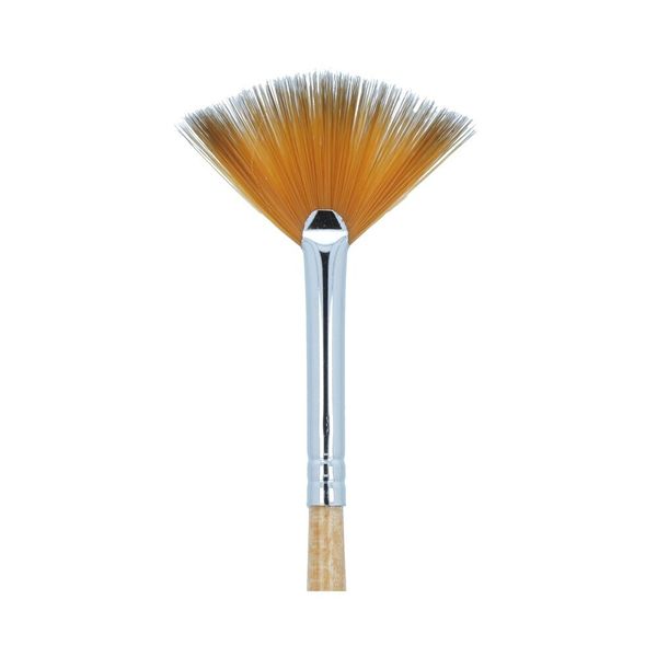 Кисть синтетика веерная №02, 5 шт, короткая ручка, Mr.Painter SBW 202-02