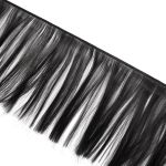 Трессы для кукол 15 см, 100 см, 25 г, 06 черный, HobbyBe HAR-7