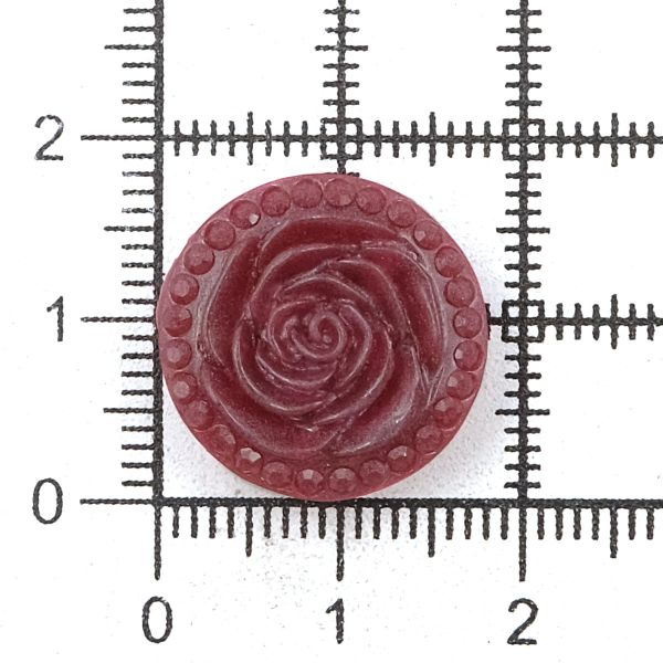 Украшения декоративные пуговицы Розочки, набор 4 цвета, 8 шт (микс 5)