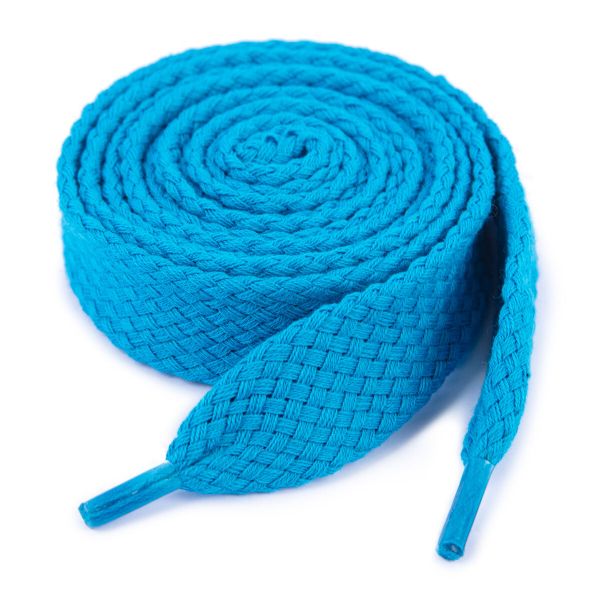 Шнур плоский для худи ⌀21.0 мм, 140 см, 10 шт, 700264 ярко-голубой, р.60240/140И