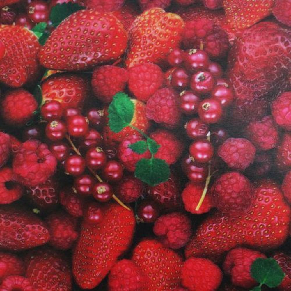 Транспарентная бумага "Ягоды", 115 гр/м², 50,5х70 см, 10 листов, Folia