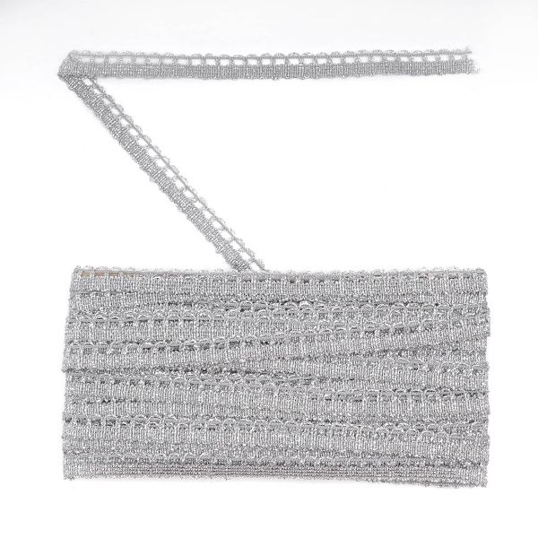 Тесьма 10 мм, 16м (серебро)