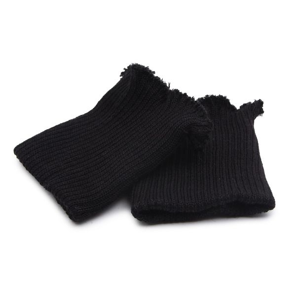 Манжеты трикотажные 8.0х9.5 см, 1 пара, плотные без шва 14кл. 2х2, 004 черный