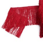 Бахрома отделочная широкая 120.0 мм / 25 метров, 171 красный