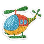 Алмазная (кристальная) мозаика Фрея, магнит Вертолет, 9х7.5 см