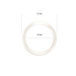 Кольца для бюстгальтера пластик ⌀10.0 мм, прозрачный, 100 шт