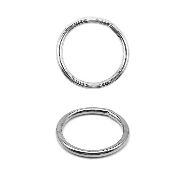 Кольцо сварное металл in ⌀25 мм (31 мм внешн.), 10 шт, никель