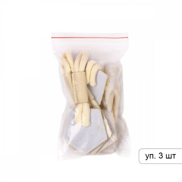 Клевант экокожа 190 мм C-KLV01 цв.бежевый, 3 шт