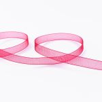 Лента капроновая (органза) 10.0 мм / 22.8±1 метра, 037 т.красный, Blitz OR-10