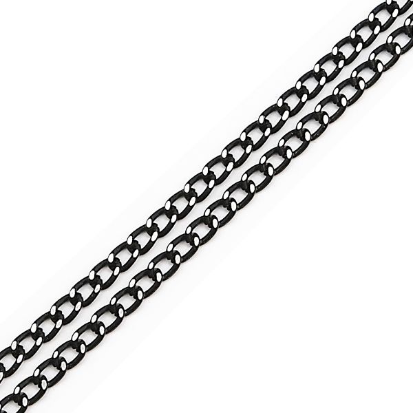 Цепь алюминиевая К21601,5х3,6 мм, 10 м, 10, черный