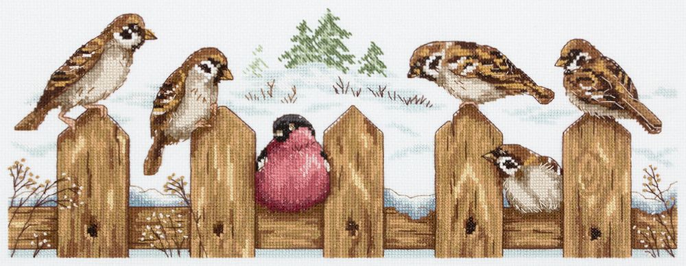 Набор для вышивания нитками Panna, Чужой среди своих, 39х15 см