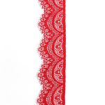 Кружево эластичное (стрейч) 60 мм / 3 метра, C820 красный
