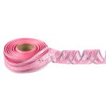 Лента металлизированная Подарочная 25±2 мм / 25±0.5 метров, роза-под серебро, Blitz