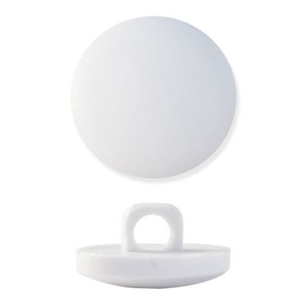 Пуговицы на ножке д-15мм цв. белый нейл, 100 шт