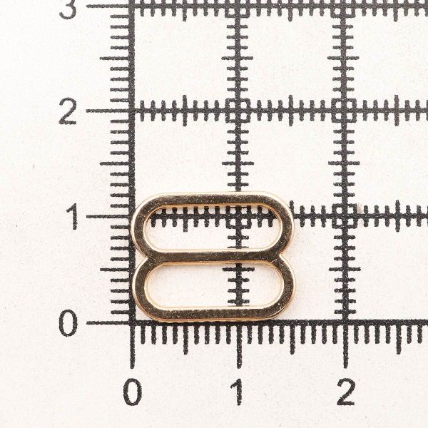 Рамки-регуляторы для бюстгальтера металл 12.0 мм, золото 02, ГМХ3435, 100 шт