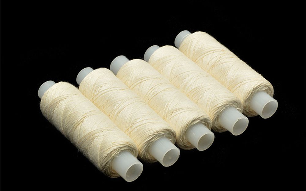 Нитки льняные Л68 200м отбеленная наб.5 катушек