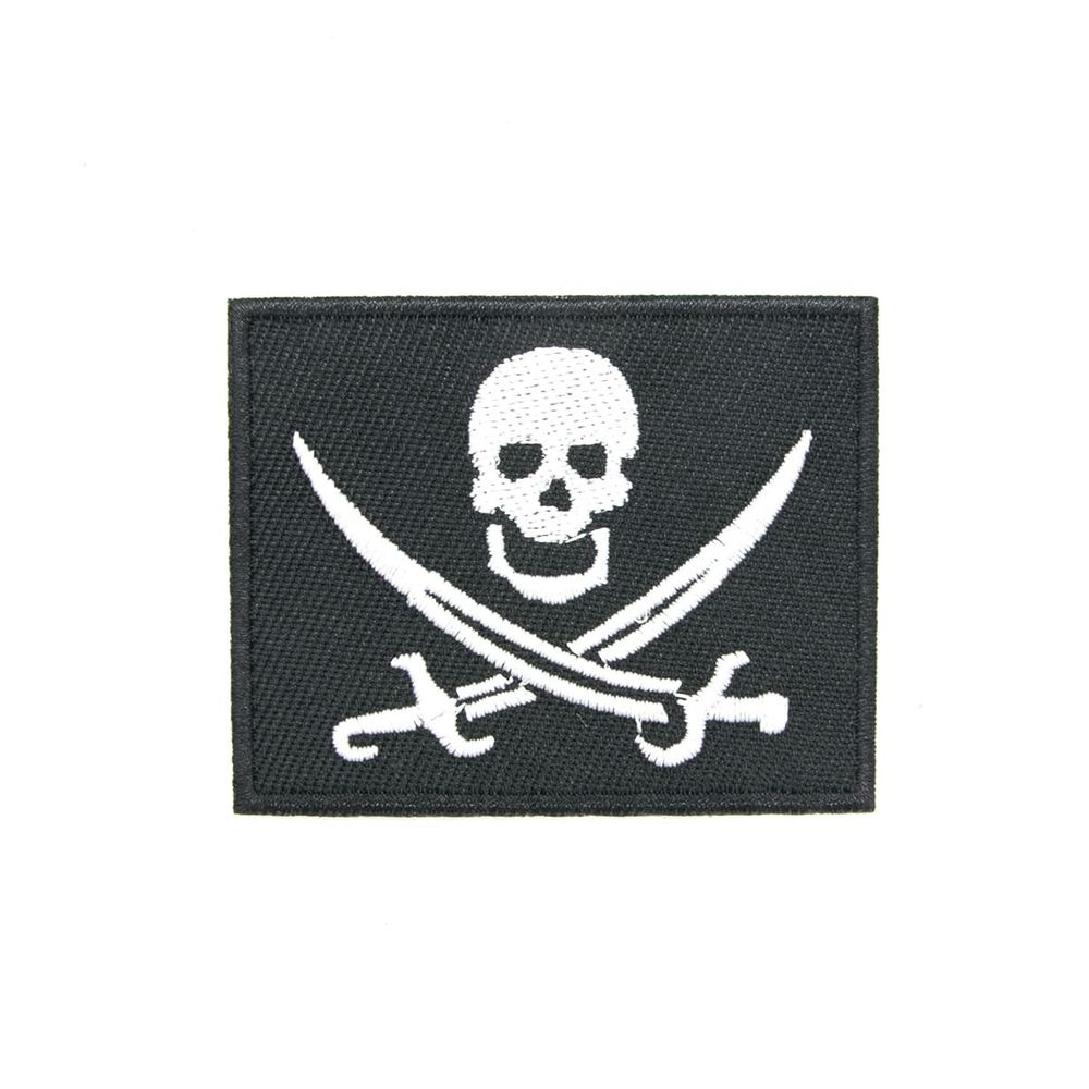 Термоаппликация Пиратский флаг с саблями, 5.8*4.7см, Hobby&amp;Pro