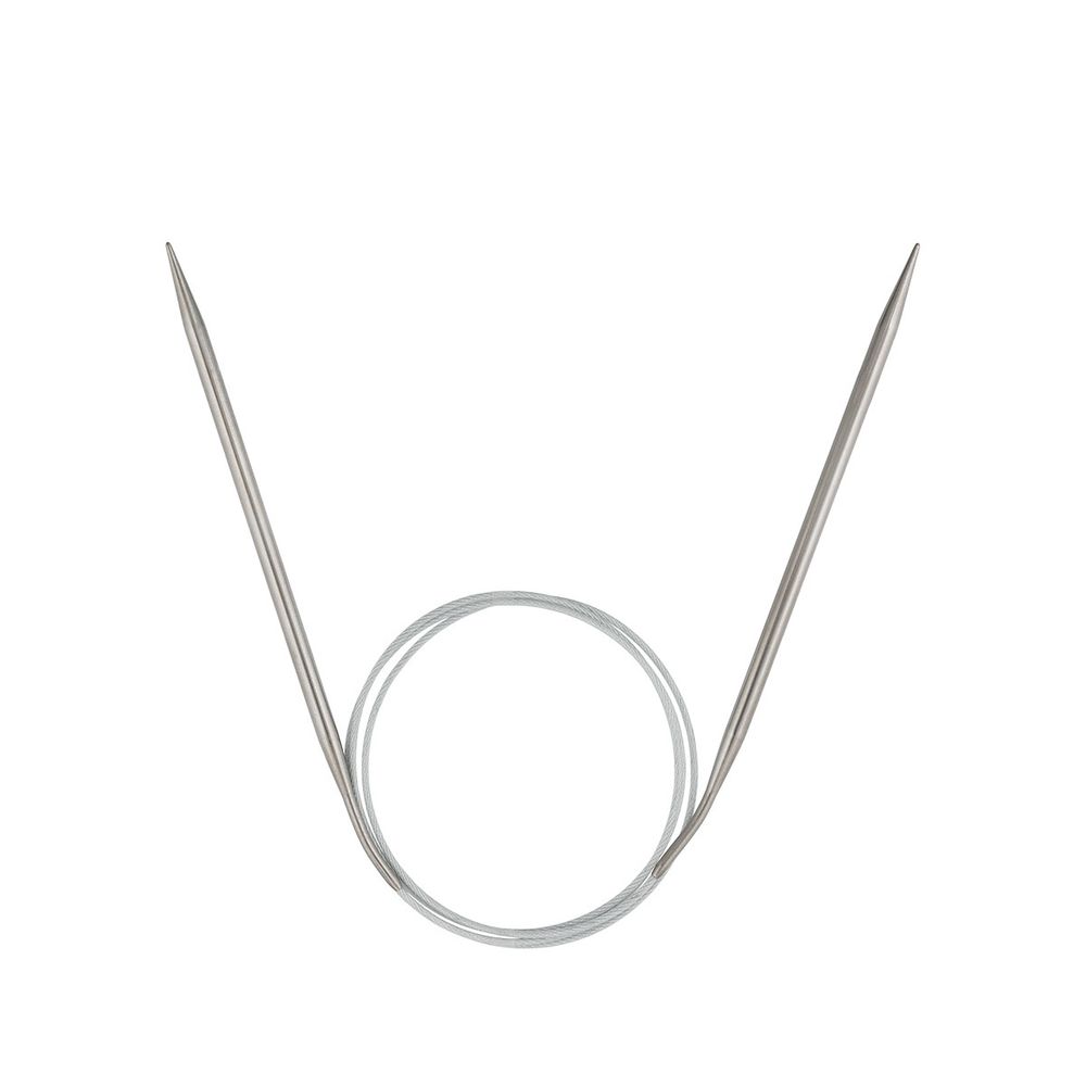 Спицы круговые сталь ⌀4.5 мм, 100 см, 1 шт, с металлической леской, Visantia VTS-1