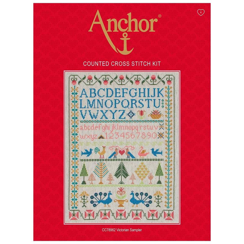 Набор для вышивания нитками Anchor, Викторианские мотивы 44,5х34,5см