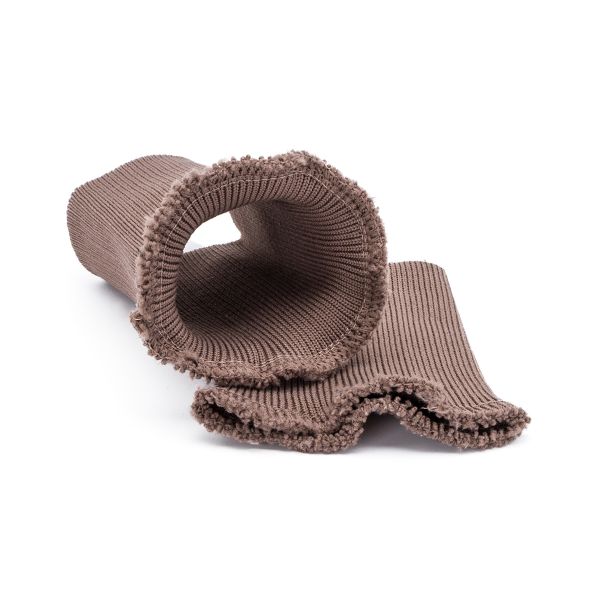 Манжеты трикотажные 8.0х9.5 см, 1 пара, средней плотности 14 кл, 1х1, средней плотности, 8094 св.коричневый