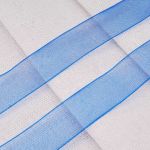 Лента капроновая (органза) 15.0 мм / 22.86±1 метров, 164 синий