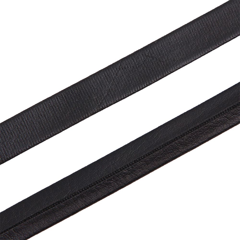 Косая бейка кожзам 10 мм / 45 метров, черный