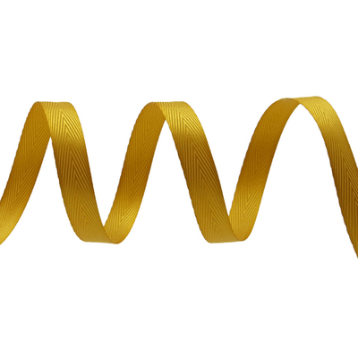 Лента декоративная ёлочка 15.0 мм / 20±1 метров, 87 горчичный