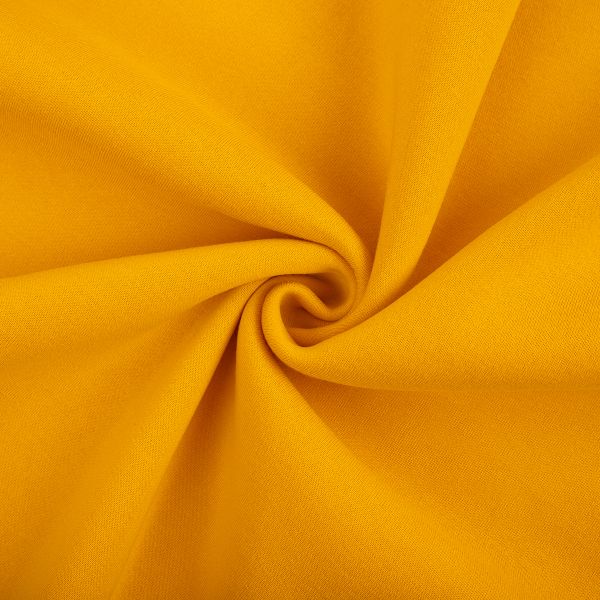 Футер 2-нитка с начесом 275 г/м², 150х180±5 см, желтый/yellow, Gamma DBKTN