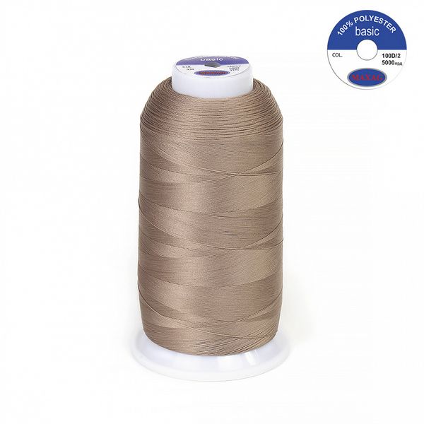 Нитки эластичные текстурированные Max 100D/2, 5000 м, 539 т.бежевый, 1 катушка
