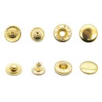Кнопка Альфа (S-образная) ⌀15.0 мм, ≈72 шт, СТАЛЬ, золото, NEW STAR