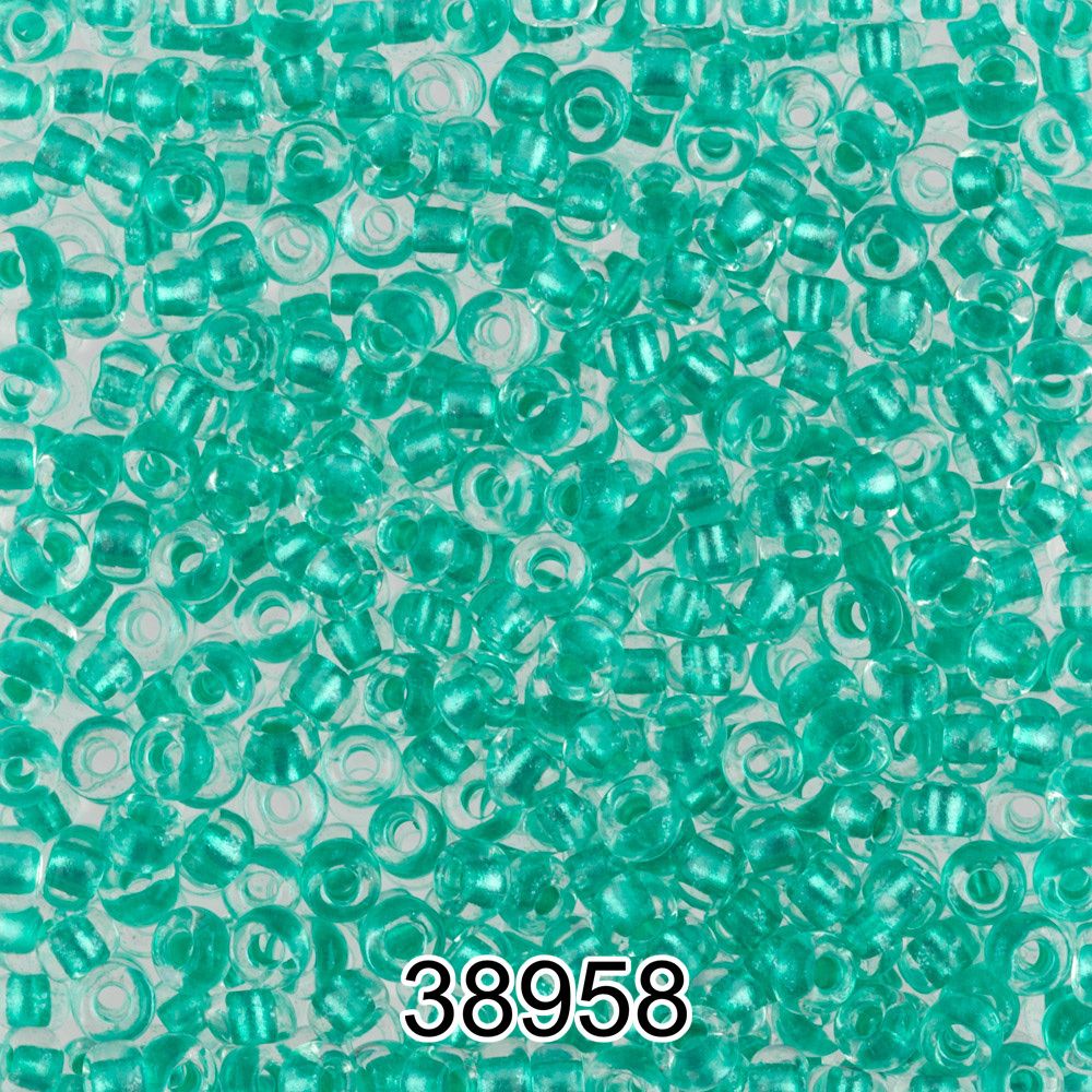 Бисер Preciosa 10/0 (2.3 мм), 500 г, 38958 (Ф372) зеленый